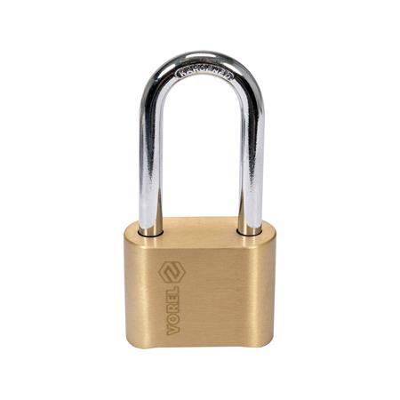 PADLOCK WITH 4 RING COMBINATION LOCK.