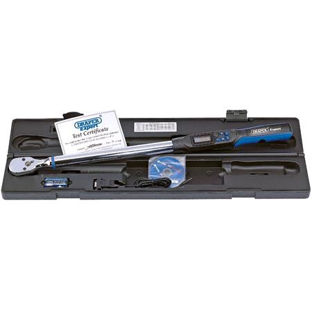 **Discontinued** Draper Expert 77990 1 2 inch Sq. Dr. Electronic Precision Torque Wrench 68 340Nm with RS232 and uSB Interface