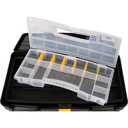 TROLLEY TOOL BOX W/ REMOVABLE ORGANIZER