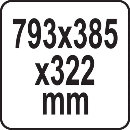 Tool box with wheels