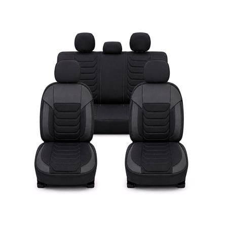 CARBON Style Seat Covers (Black) For Citroen C ZERO 2010 Onwards
