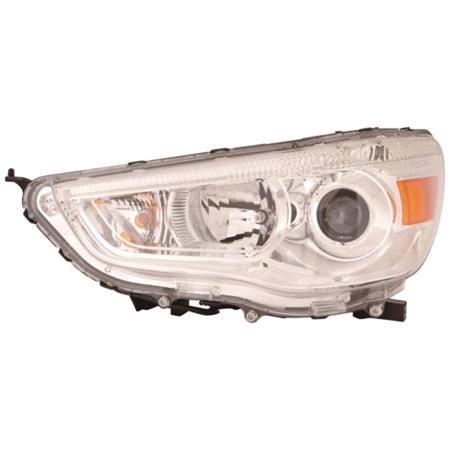 Left Headlamp (Halogen, Takes H11 / HB3 Bulbs, With Load Level Adjustment, Supplied Without Motor) for Mitsubishi ASX 2010 on