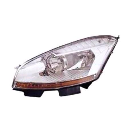 Left Headlamp (Halogen, Takes H7 Bulb, Original Equipment) for Citroen C4 Picasso 2013 on