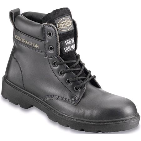Leather 6in. Safety Boots S3   Black   uK 9