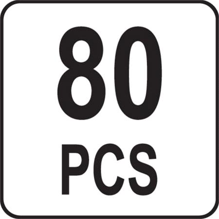 TOOL BOX W. TOOLS 80PCS