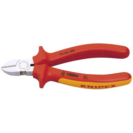 Knipex 81254 140mm Fully Insulated Diagonal Side Cutter