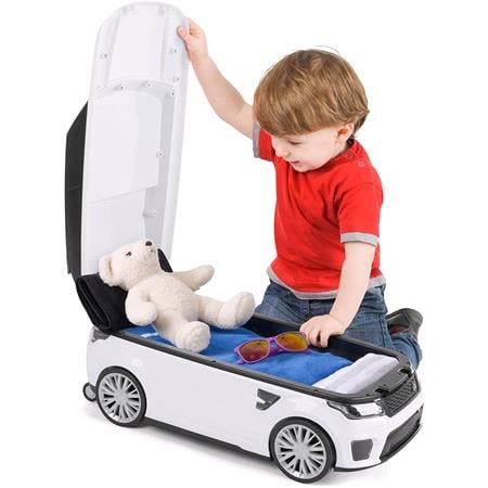 Range Rover Sport SVR Kids Ride On Suitcase   White