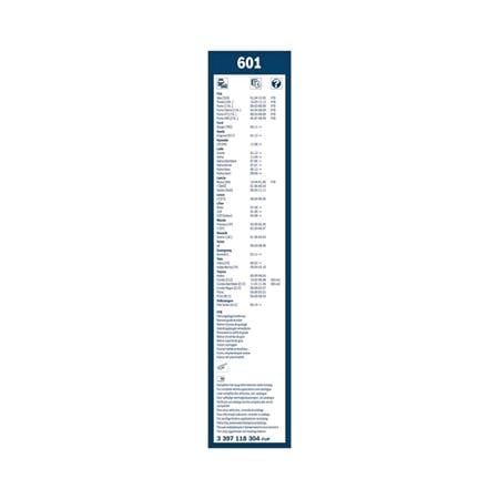 BOSCH 601D Superplus Wiper Blade Front Set (575 / 400mm   Hook Type Arm Connection) for Lada KALINA Saloon, 2004 Onwards