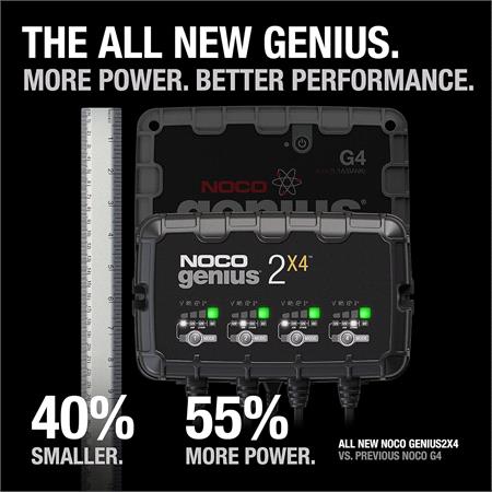 NOCO GENIUS2X4 8A 4 Bank Battery Charger