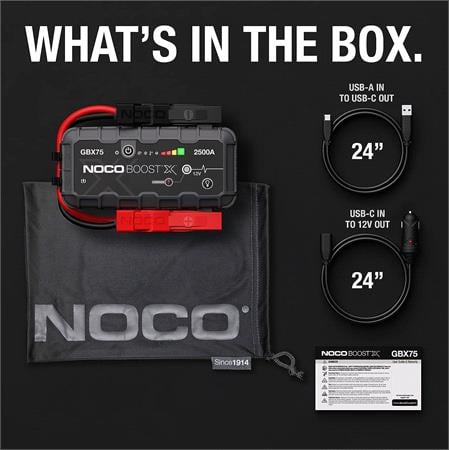 NOCO GBX75 Boost X 12V 2500A Jump Starter
