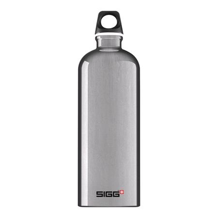 SIGG Traveller Aluminium Water Bottle   Aluminium   1L