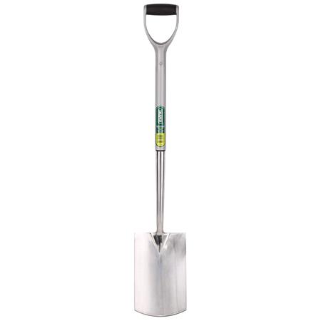 Draper 83754 Extra Long Stainless Steel Garden Spade with Soft Grip