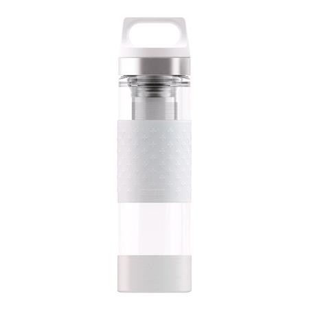 SIGG Hot & Cold Glass Thermo Flask   White   0.4L
