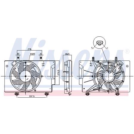 Nissens Radiator Fan   85810