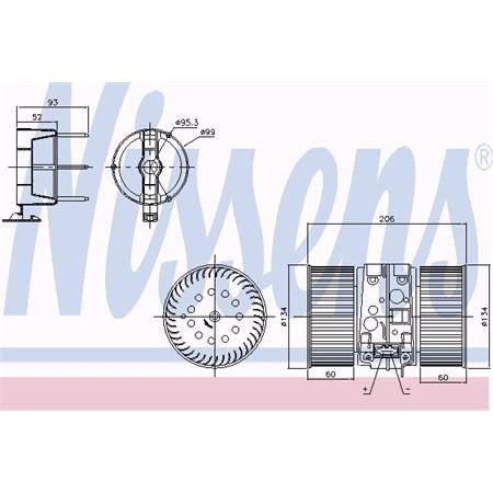 Nissens Interior Blower   87356