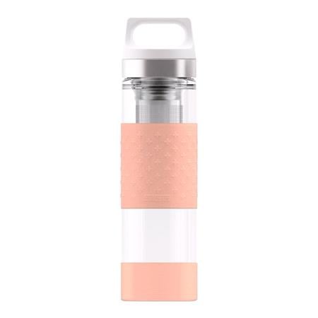 SIGG Hot & Cold Glass Thermo Flask   Shy Pink   0.4L