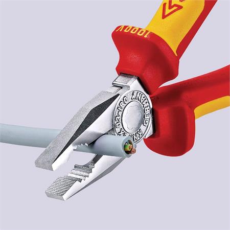 KNIPEX 87933 VDE Combination Pliers, 225mm