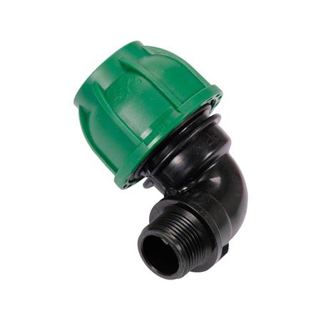 PIPE CONNECTOR PP 90° GZ 32MM x 3/4"