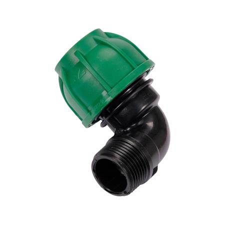 PIPE CONNECTOR PP 90° GZ 32MM x 1"