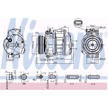 Nissens Air Conditioning Compresor   890329