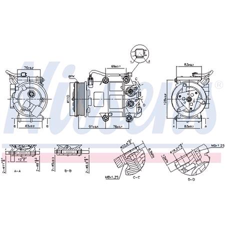 Nissens Air Conditioning Compresor   890655