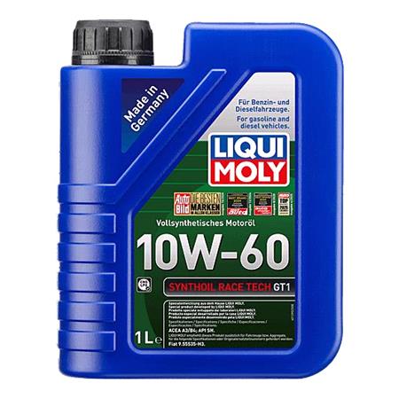Liqui Moly 10W 60 A3/B4 Synthoil Race Tech GT1 Engine Oil   1 Litre