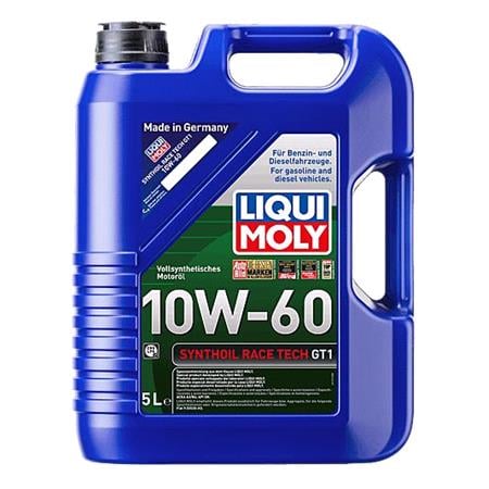 Liqui Moly 10W 60 A3/B4 Synthoil Race Tech GT1 Engine Oil   5 Litres