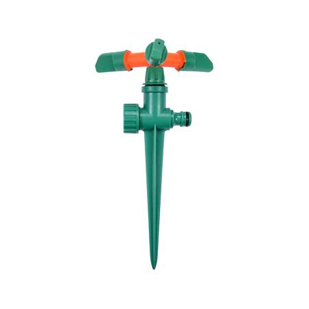THREE ARM SPRINKLER W. PLASTIC SPIKE