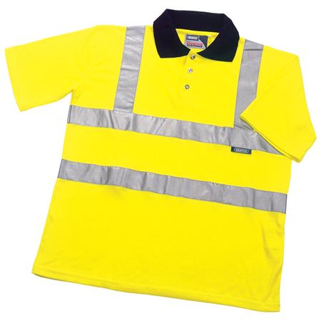 DRAPER EXTRA LARGE HIGH VISIBLITY POLO T SHIRT