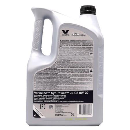 Valvoline SynPower JL C5 0W 20 Engine Oil   5 Litre