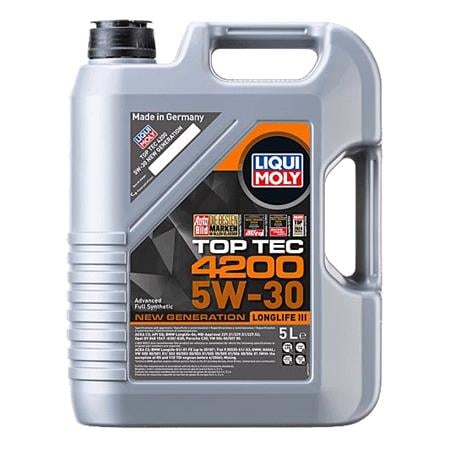 Liqui Moly 5W 30 C3 Top Tec 4200 Longlife III Engine Oil   5 Litres