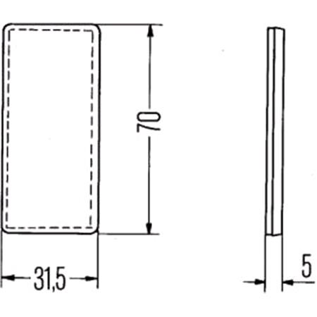 HELLA Rear Reflector
