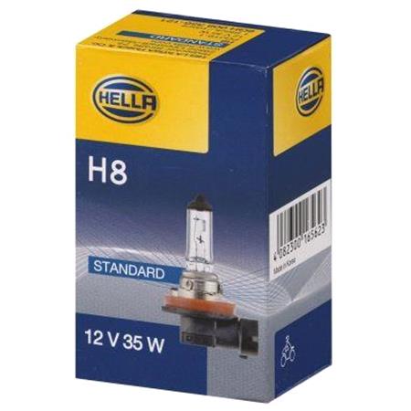 Hella 12V H8 35W PGJ19 1 Bulb   Single