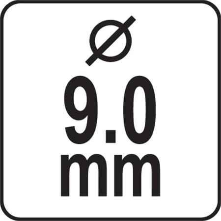 METAL DRILL WITH HEX SHANK 9,0MM TITAN