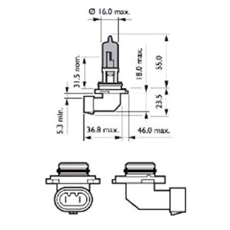 Philips WhiteVision HB3 Bulb   Toyota PRIUS 2015 Onwards