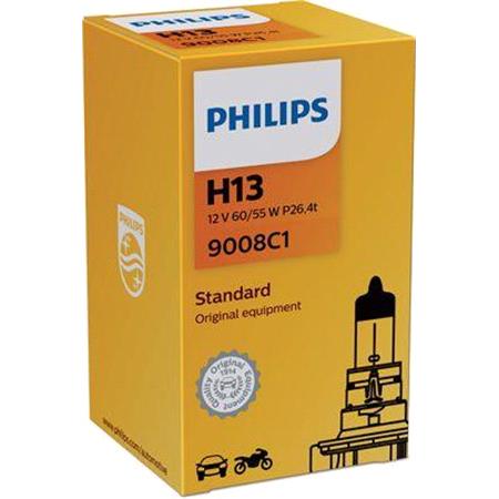 Philips Standard 12V H13 65/55W P26.4t Bulb   Single