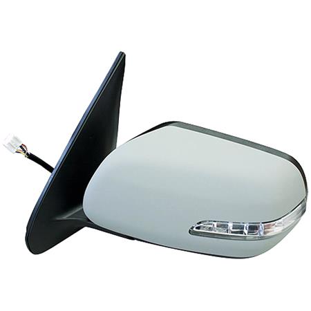 Left Wing Mirror (electric, not heated, indicator, primed cover) for Suzuki GRAND VITARA 2010 2014