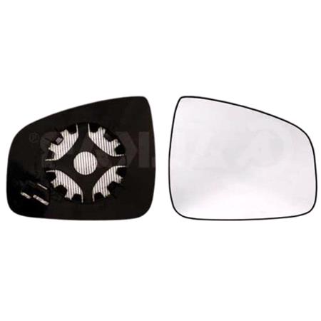 Right Wing Mirror Glass (heated) and Holder for Renault SANDERO, 2007 2013