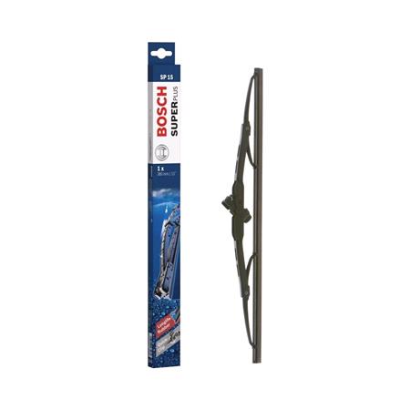 BOSCH SP15 Superplus Wiper Blade (380mm   Hook Type Arm Connection) for BMW 2500 3.3, 1968 1977