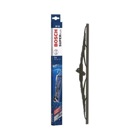 BOSCH SP16 Superplus Wiper Blade (400mm   Hook Type Arm Connection) for Mitsubishi L 300 van, 1980 1987
