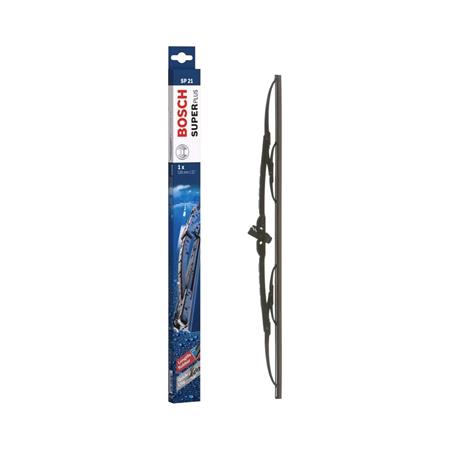 BOSCH SP21 Superplus Wiper Blade (530mm   Hook Type Arm Connection) for Smart FORTWO Coupe, 2004 2007