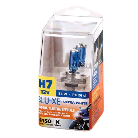 12V Blu Xe halogen lamp   H7   55W   PX26d   1 pcs    Box