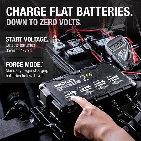 NOCO GENIUS2X4 8A 4 Bank Battery Charger