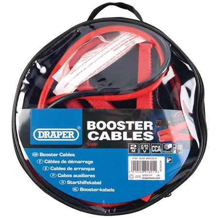 Draper 91891 Booster Cables (10mm X 2m)