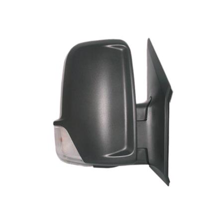 Right Wing Mirror (manual, indicator lamp) for Mercedes SPRINTER 3 t Bus, 2006 Onwards