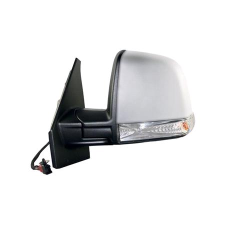 Left Wing Mirror (electric, heated, primed cover, indicator, single glass) for Opel COMBO Platform, 2012 Onwards