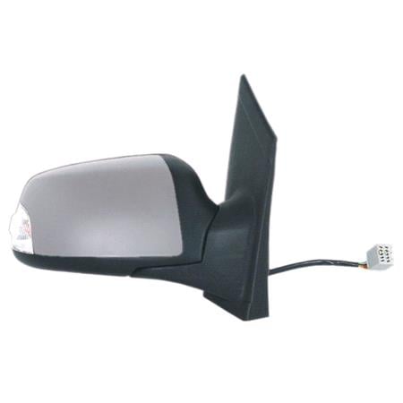 Right Wing Mirror (electric, heated, indicator and puddle lamp, primed cover) for Ford FOCUS C MAX 2003 2007