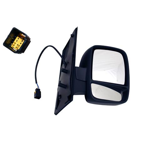 Right Wing Mirror (Electric, heated, Double Glass, temp. sensor) for Citroen DISPATCH MPV, 2007 Onwards