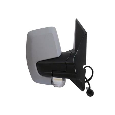 Right Wing Mirror (electric, heated, indicator, power folding, primed cover) for Ford TRANSIT CUSTOM Box 2012 2018