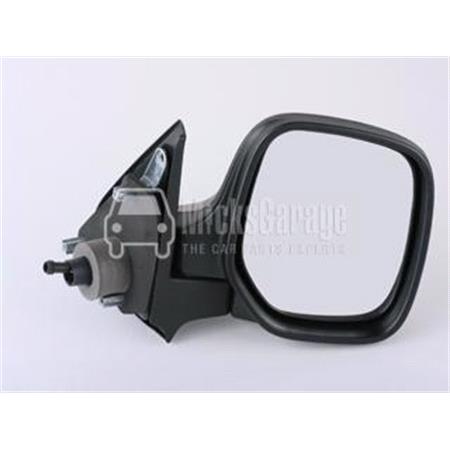 Right Wing Mirror (manual, not heated) for PEUGEOT PARTNER Van, 1996 2008